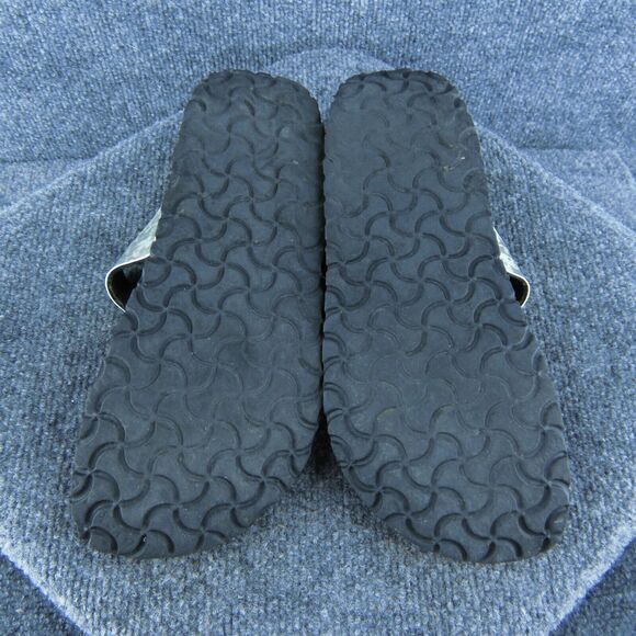 Papillio By Birkenstock Women Thong Sandal Shoes Silver Synthetic‎ Size 9 Medium - Picture 8 of 10